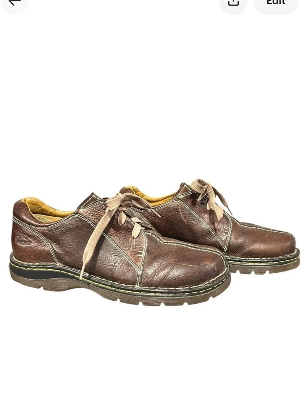 Dr. Martens Y2K Vintage Brown Leather Split Toe 11232 Oxfords Brown Men's Sz 11